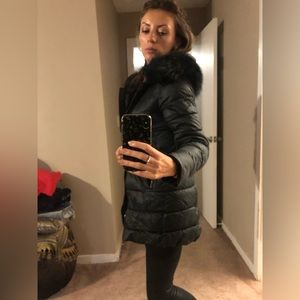 Winter hooded puffer jacket